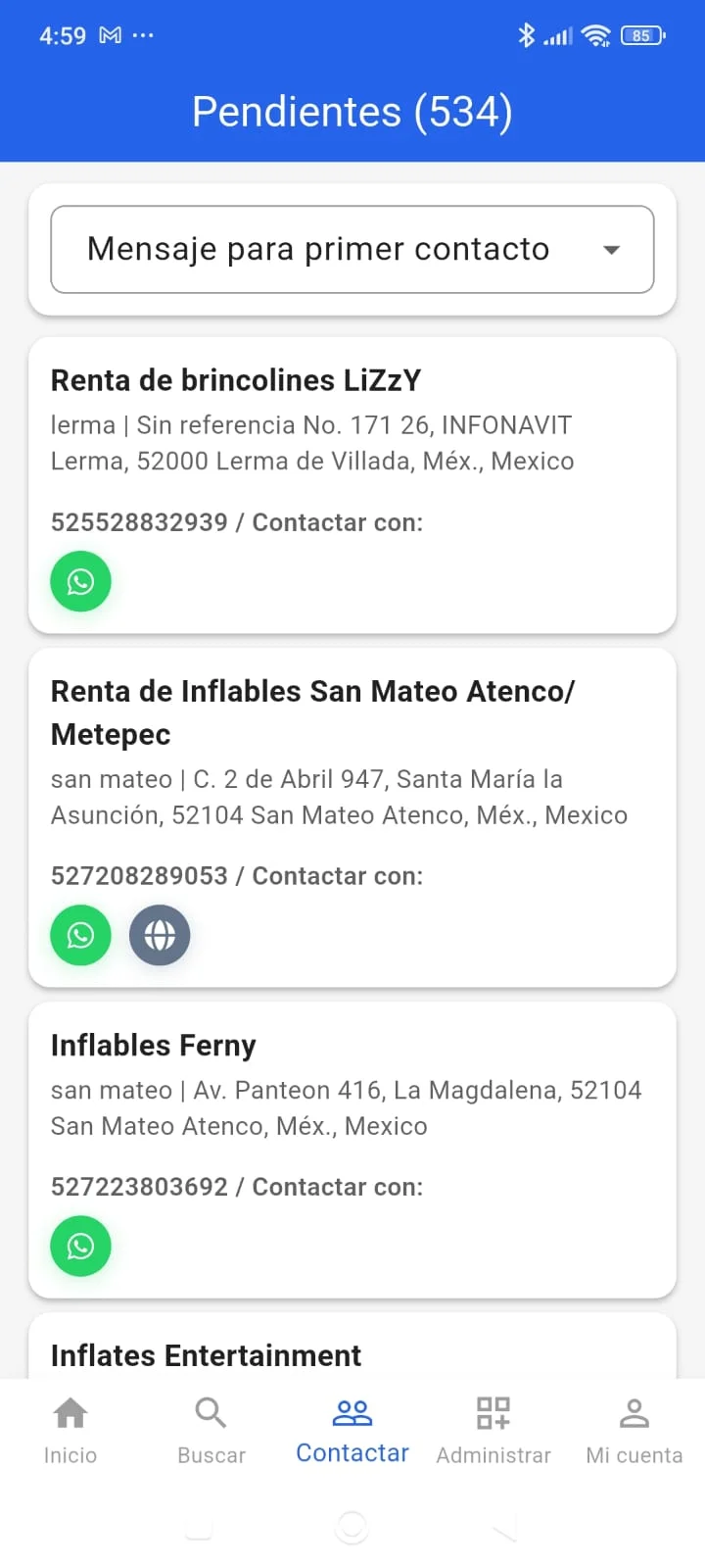 Paso 4 - Contacta